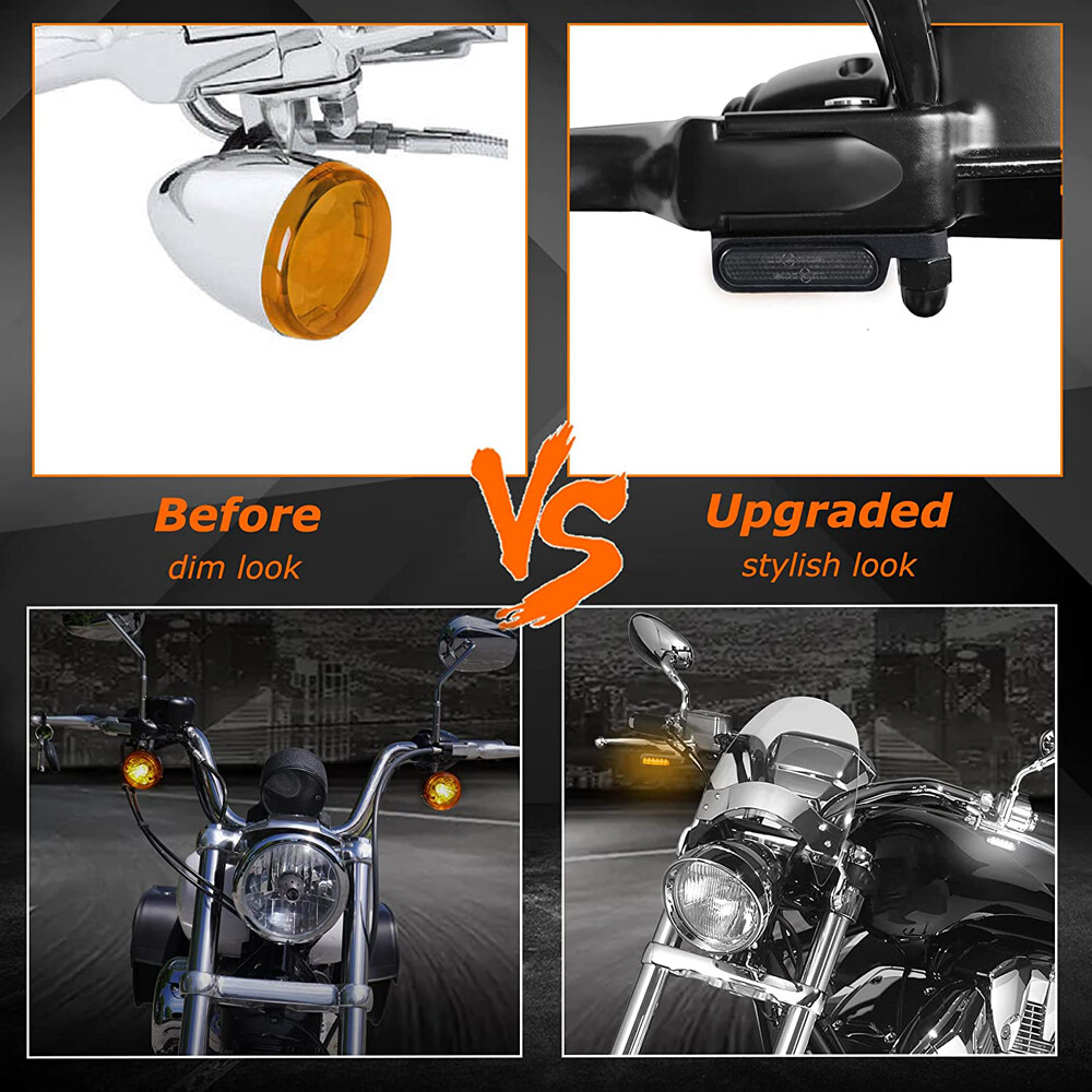 LED Motorcycle Turn Signals Handlebar Light For Harley Fat LED Motorcycle Turn Signals Handlebar Light For Harley Fat