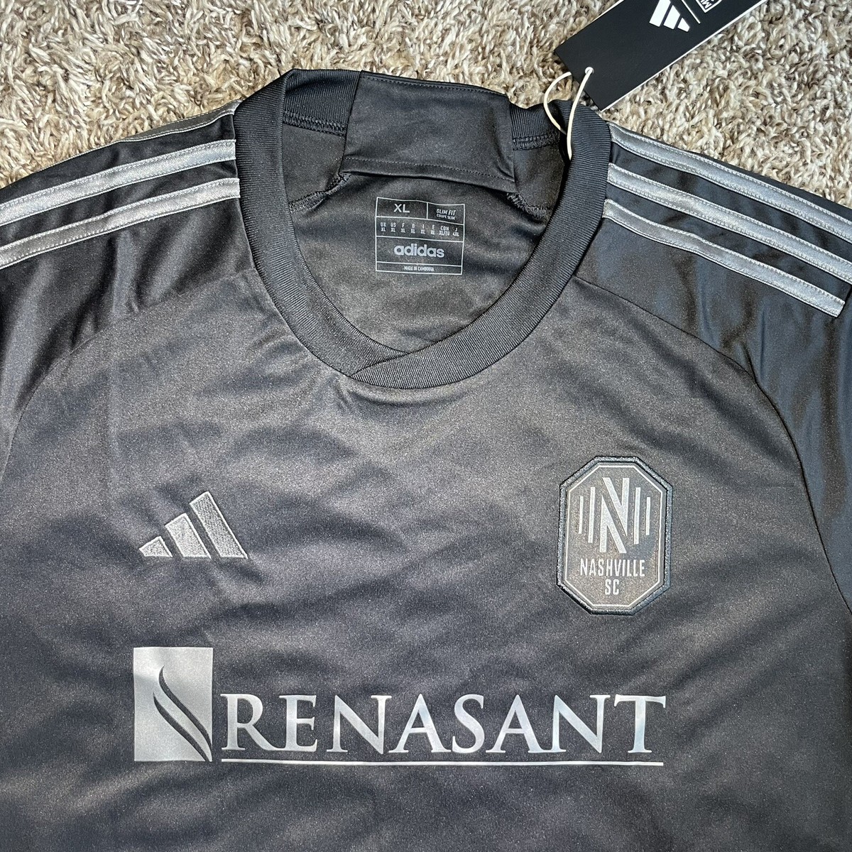 Adidas Nashville SC Men's Size XL Johnny Cash Jersey 23/24 IC9620