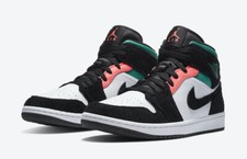 ✅ Nike Jordan 1 Mid SE South Beach 6.5 UK Uomo Trainer 852542-116 7 US Air NUOVO