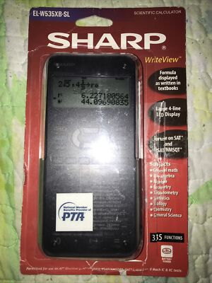 Sharp Scientific Calculator Write View Model EL-W535XB-SL NEW