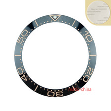 Black 38mm Ceramic Bezel Insert for Diver Models SKX007, SKX009 Master Sea