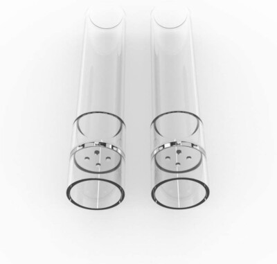 Glasstielmundstück für Arizer Solo Air Max, 70 mm, 2er Pack VON THE VAPETRIX