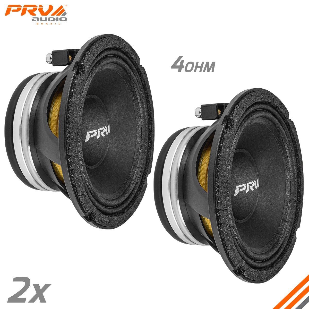 プリたま６弾　N、R、SR、PR 2x PRV Audio 6MR600X-NDY-4 4Ohm Neodymium Car Audio Midrange