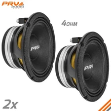 2x PRV Audio 6MR600X-NDY-4 4Ohm Neodymium Car Audio Midrange Speakers 1200W Pack