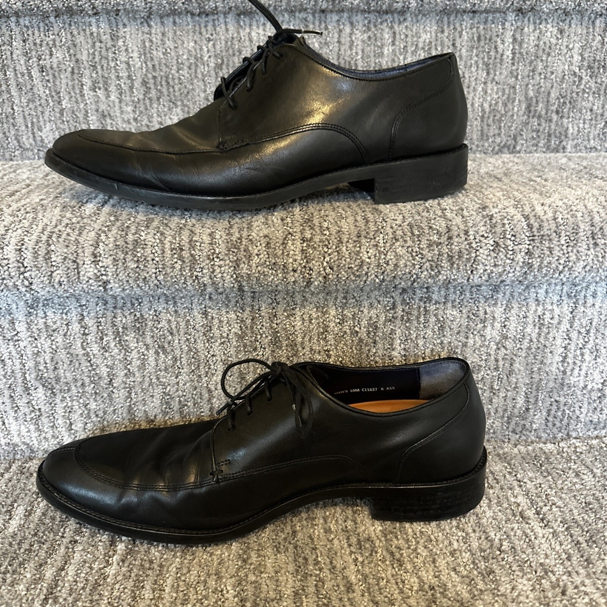 Cole Haan Men's Size 10M Grand OS Shoes Black Leather Lace Cole Haan Men's Size 10M Grand OS Shoes Black Leather Lace
