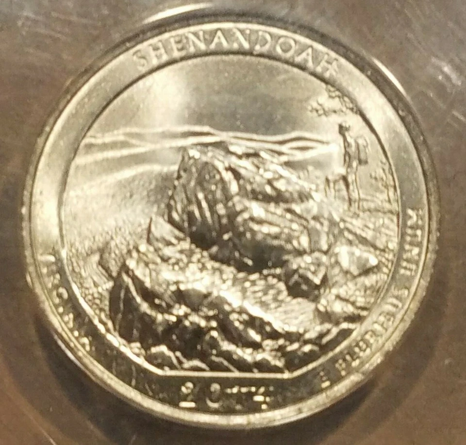 2014 P Shenandoah Quarter Struck Thru Retained Debris ERROR COIN ATB ANACS MS65 - Image 3 of 4
