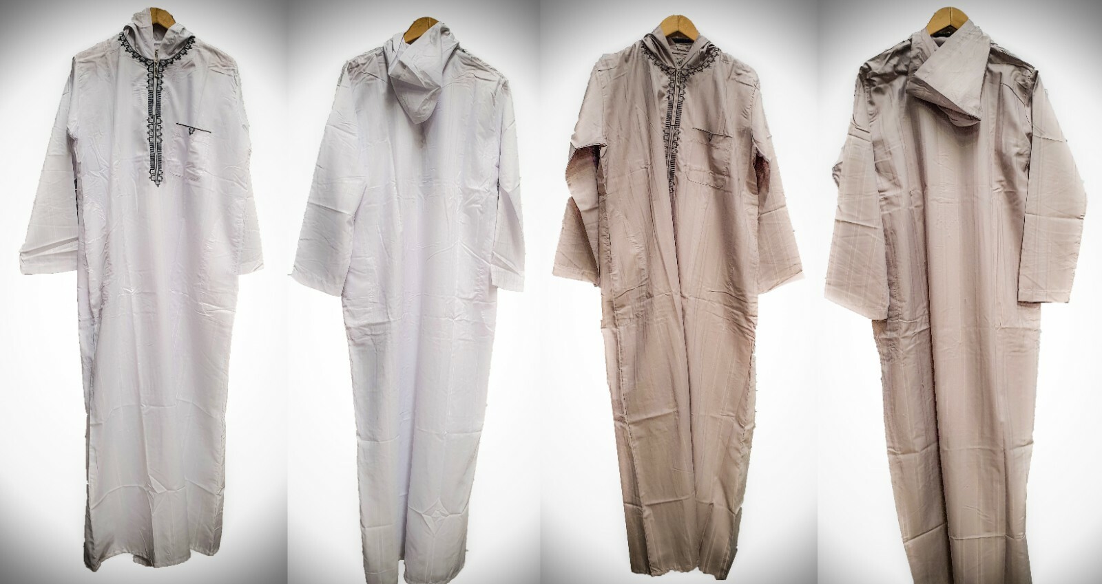 Moroccan Hooded Thobe Thobes Hood Hoodie Mens Arab Saudi Robe Dishdash ...