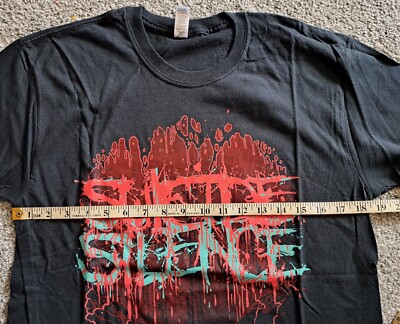 SUICIDE SILENCE Vintage TOUR T-Shirt BLACK Rare NO TIME TO BLEED