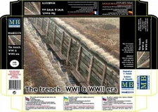 The trench. WWI & WWII era, (Plastic model kit)  1/35 MasterBox 35174