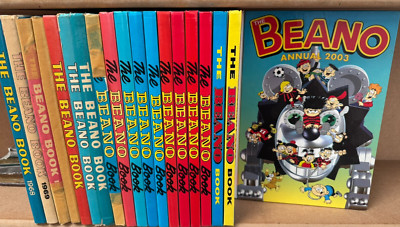 The Beano Book Annual 1968, 69, 71-75, 77, 83-87, 91-92, 97-98, 03 ID4102