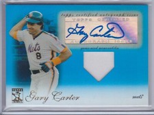 2009 Topps Tribute Gary Carter Patch Auto #'d 10/75 Mets Expos