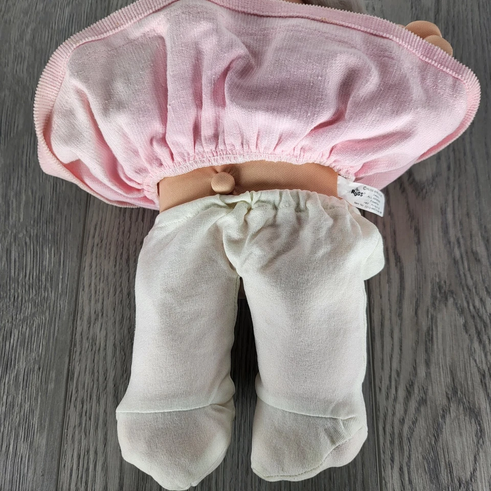 Muñeca Russ Troll Niños 12" Felpa Cabello Desteñido Vestido Rosa Con Conjunto Marinero De Colección Foto 4 de 4