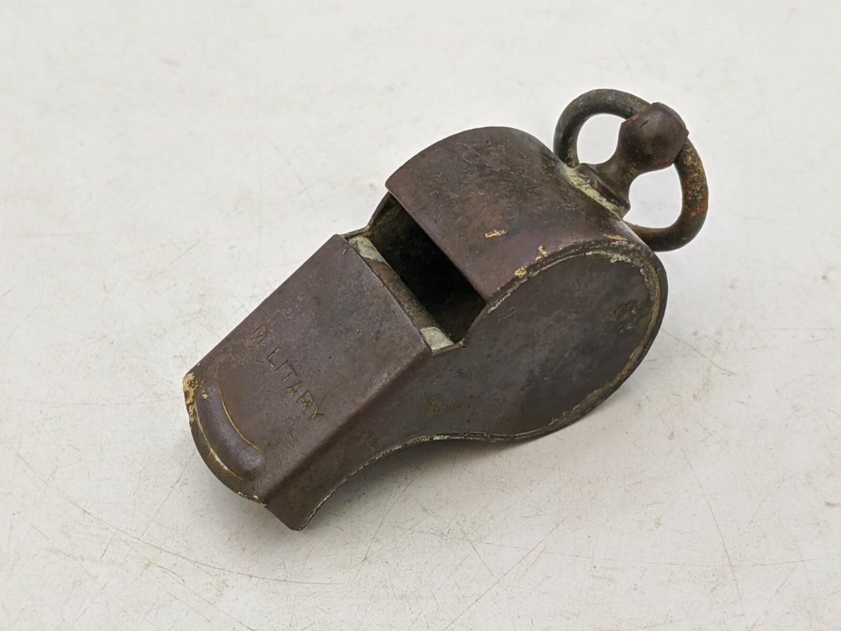 Vintage Military Brass Whistle USA Official Army Police