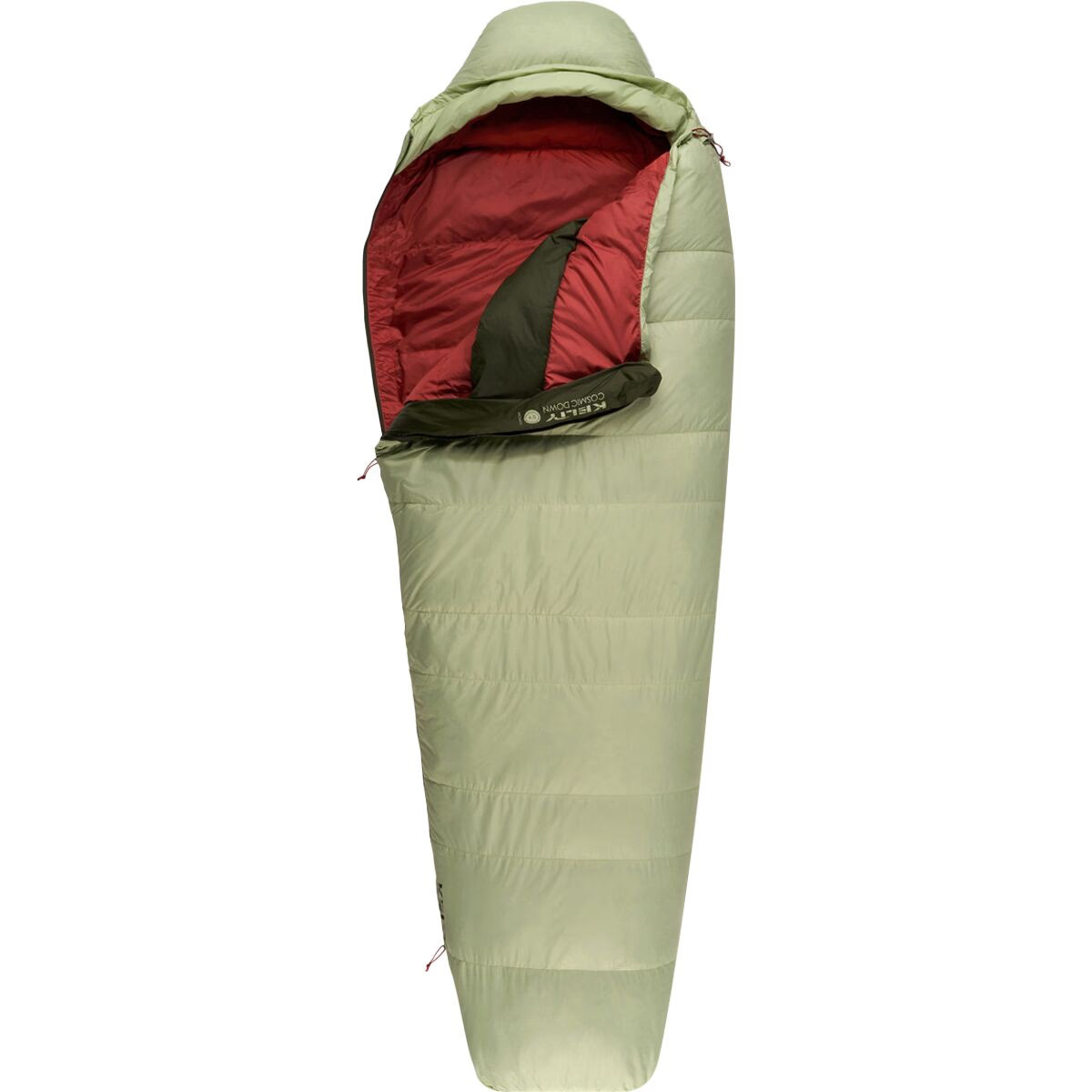 Kelty Cosmic 20 Sleeping Bag: 20F Down - Women's Laurel Green/Duffel Bag/Tandoor