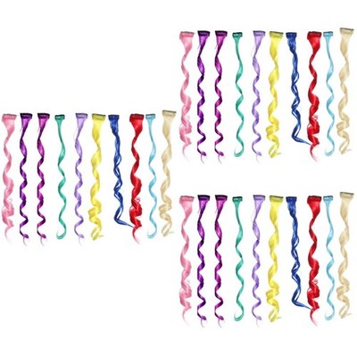 3 Pieces Gefärbte Haarverlängerungen Haarspange Gefälschte Haarspangen