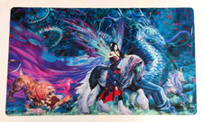 Ride Of The Yokai Playmat For Cards Mythical Horse, Lion & Dragon Art