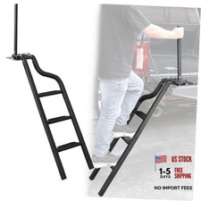 Universal Heavy Duty Pickup Truck Tailgate Ladder with Handrail 45" Foldable