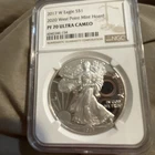 2017-W American Silver Eagle $1 NGC MS70 Ultra Cameo  2020 West Point Mint Hoard