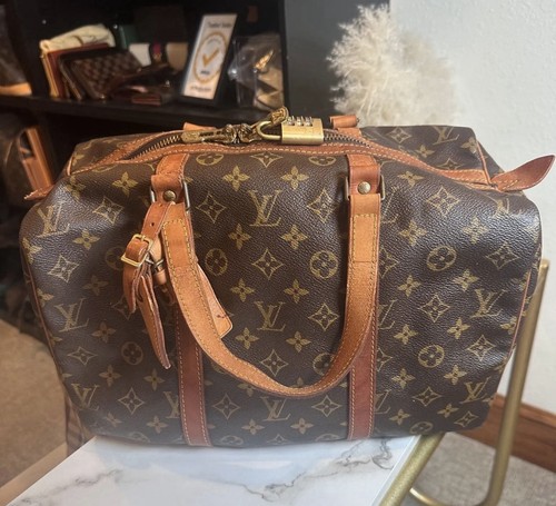 LOUIS VUITTON VINTAGE MONOGRAM SAC SOUPLE 35 DUFFLE BAG