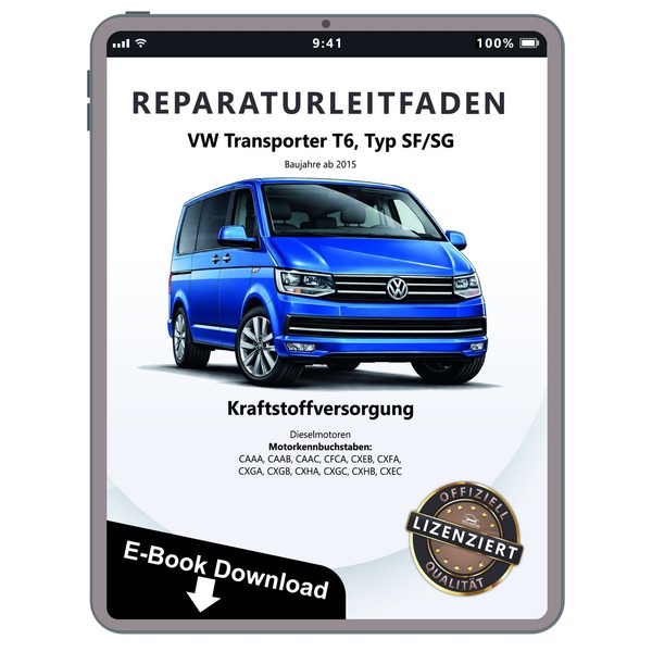 VW Transporter T6 Ab 2015 Kraftstoffversorgung Diesel Reparaturanleitung PDF-image