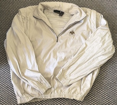 Antigua Quarter Zip Windbreaker With Zip Off Sleeves Size XL