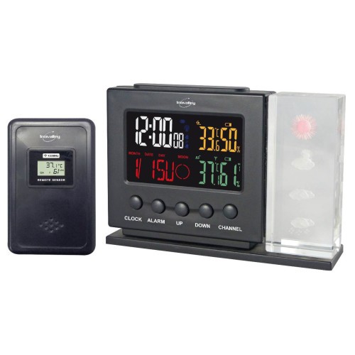 Station météo électronique écran cristal thermomètre hygromètre sans fil