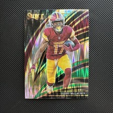 2025 Panini Select - Club Level Terry McLaurin #288 Black & Green Shock Prizmπ₯
