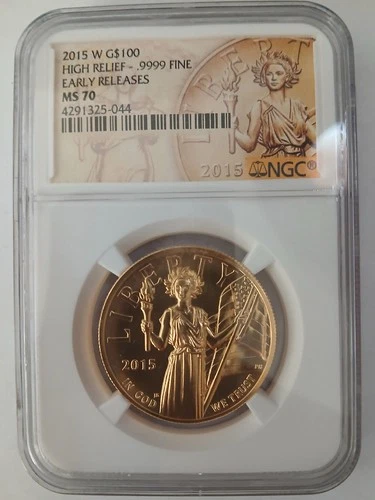 2015-W $100 American Gold Liberty High Relief Early Releases MS70 NGC