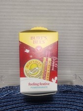 BRAND NEW Burt's Bees Holiday Gift Set Lip Balm  cuticle cream pomegranate