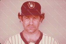 Mike Caldwell Milwaukee Brewers Baseball Original 35mm Photo Slide F623