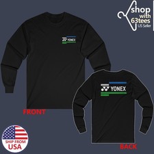 Yonex Sports Badminton Men's Black Size S to 3XL
