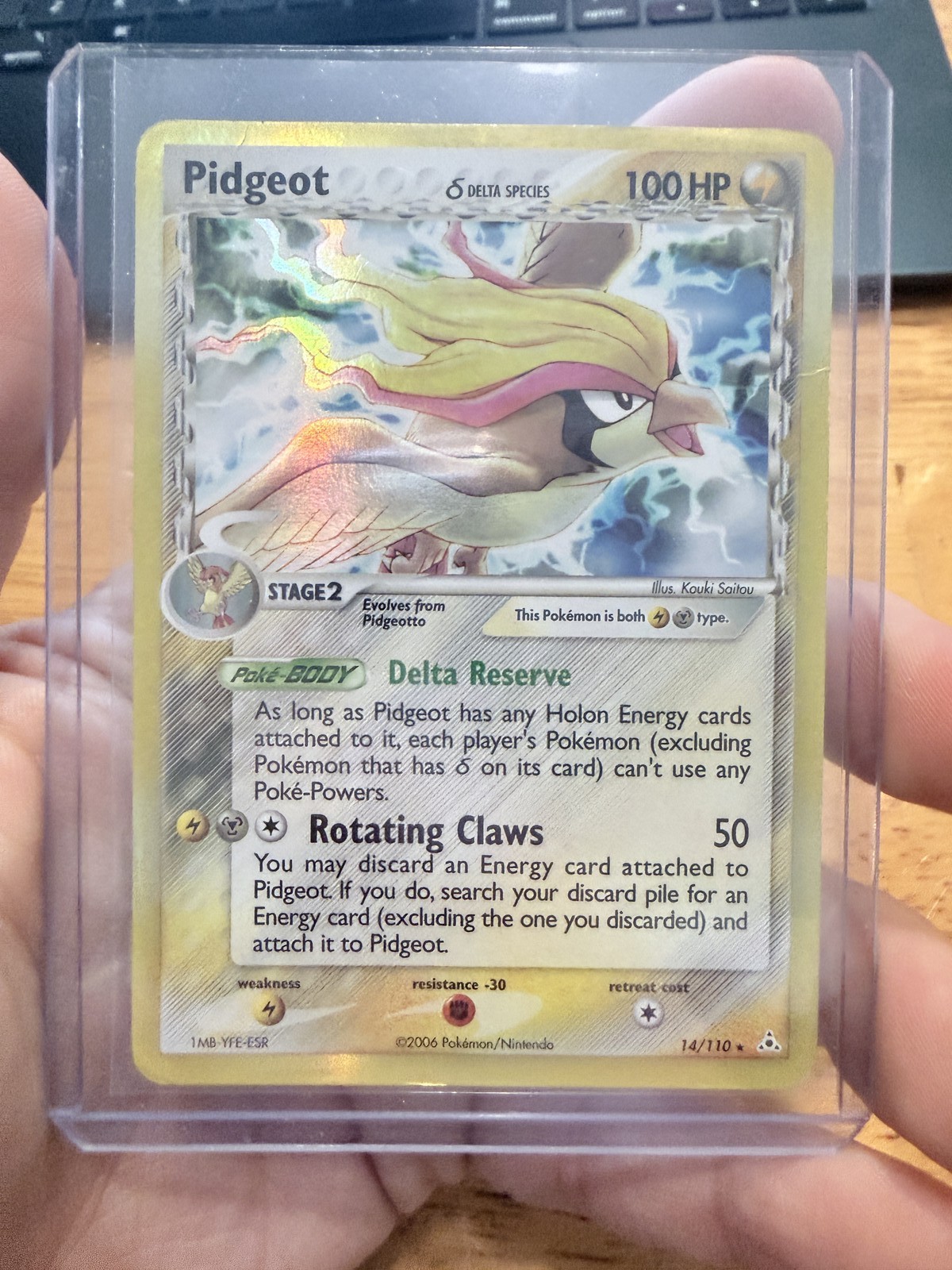 Pidgeot 14/110 EX Holon Phantoms 2006 Reverse Holo Pokemon Card