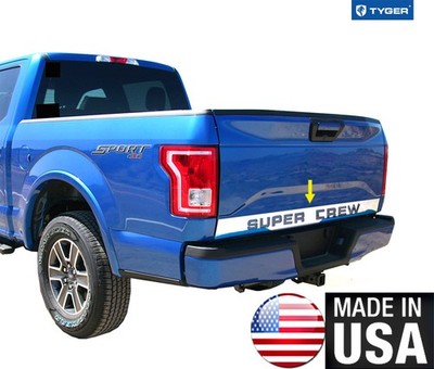 TYGER For 15-2016 Ford F150 Tailgate Panel Molding Accent Trim 4 1/2'' Wide 1PC