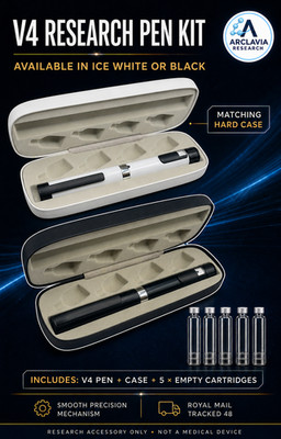 5 x Patronen & neuestes Modell V4 Research Pen & Etui
