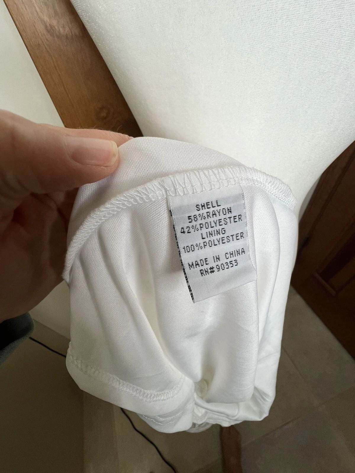 VETEMENTS Maxi abito bianco ricamo maniche corte svolazzanti taglia XS cottage core femminile