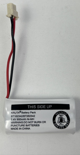 VTech Kruta BT162342 BT262342 2.4V 300mAh Ni-MH Battery Pack AT&T Cordless Phone