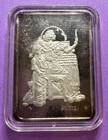 1oz Norman Rockwell”The Debutante”Hamilton Mint Portraits of America .999 Toned