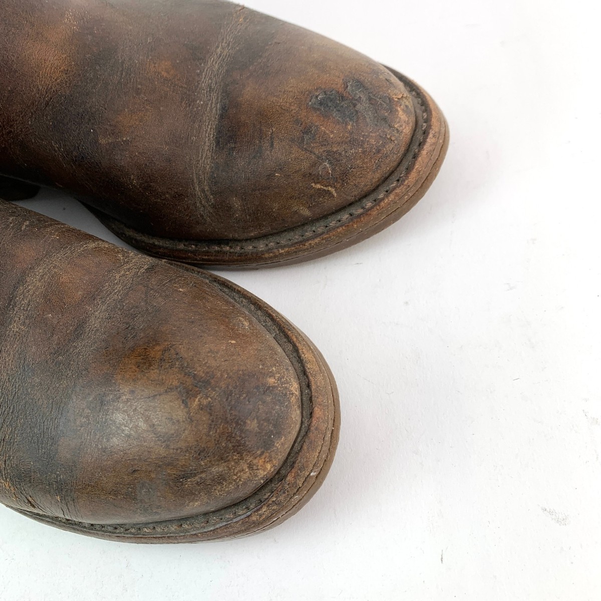 Vintage Red Wing Shoes Brown Pecos Leather Boots Made in USA Mens
