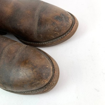 Vintage Red Wing Shoes Brown Pecos Leather Boots Made in USA Mens