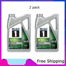 2 Pack Mobil 1 ESP European Car Formula Full Synthetic Motor Oil 5W-30, 5 Quart