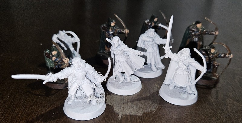 Faramir, Damrod, Madril And 6 Rangers Metal Early 2000s Miniatures Middle Earth