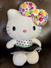 Sanrio Hello Kitty Floral Bow Polka Dot Party Dress NWT RARE 10.5" 2013