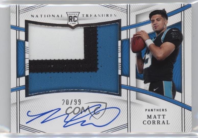 2022 Panini National Treasures RPA 20/99 Matt Corral Rookie Patch Auto RC