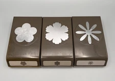 Stampin’ Up! PANSY PUNCH * DAISY * FANCY FLOWER Paper Punch Flat Locking (3)