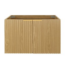 30" Modern Bathroom Vanity with Wavy Textured Doors