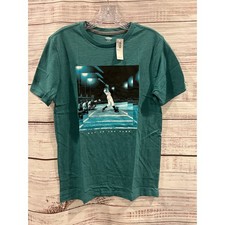 Old Navy Boys XXL 18 Teal Baseball Graphic T-Shirt Out Of The Park NWT