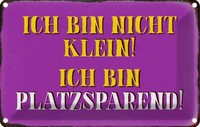 Blechschild 12X18 Cm Bin Nicht Klein Platzsparend Spruch Zitat Deko Geschenk Met