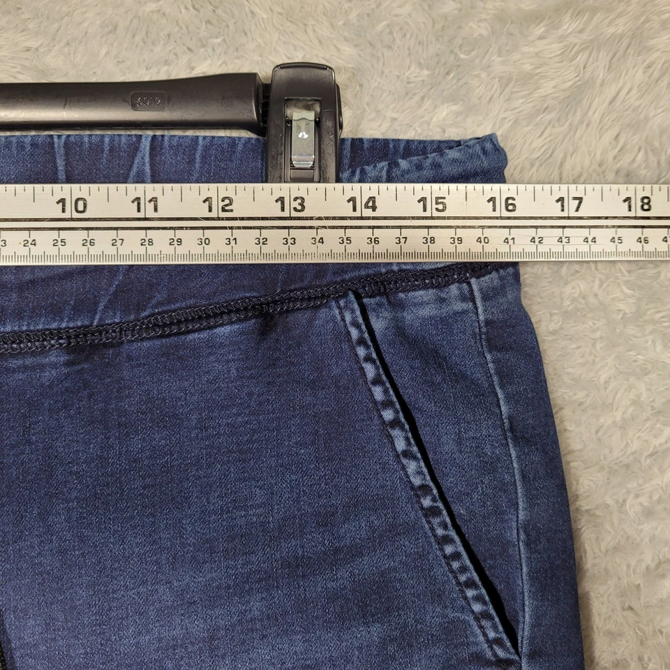 Женские джинсовые штаны для бега на молнии Level 99 маленькие синие 32x27 - Изображение 2 из 4