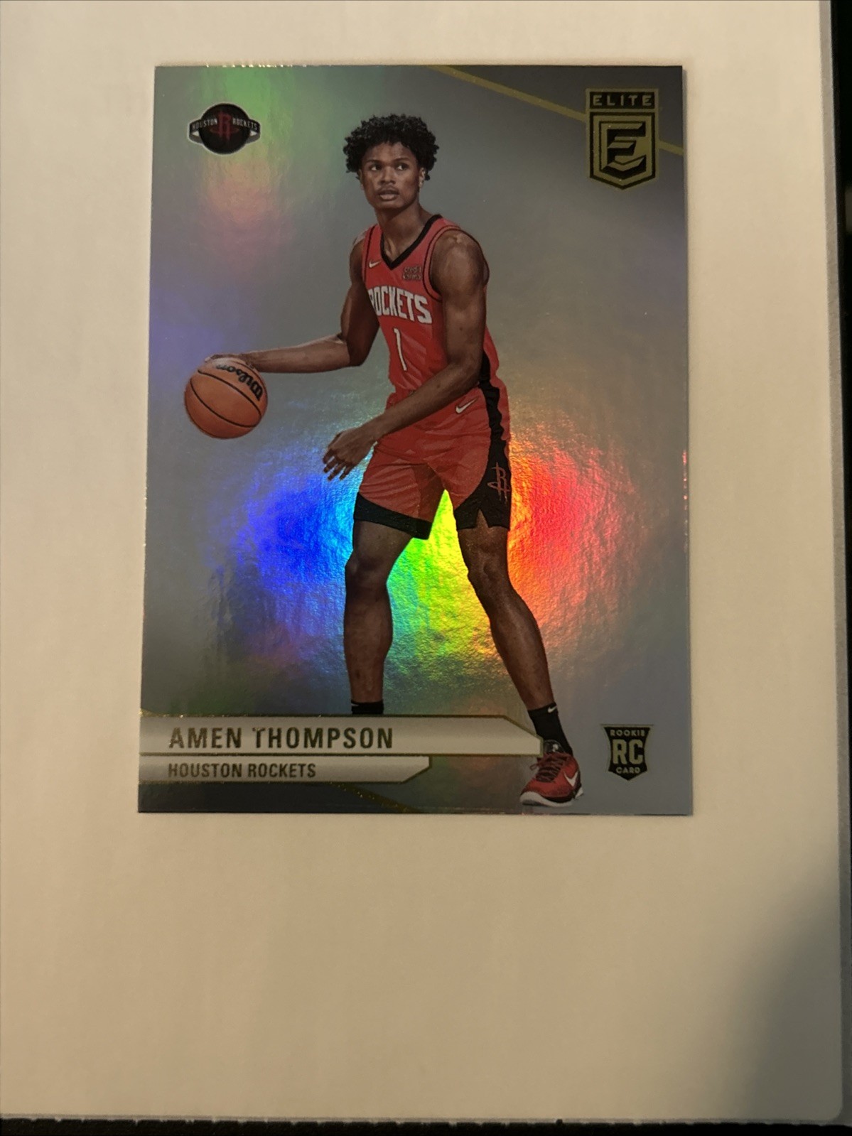 2023-24 Donruss Elite - Rookies Refractor Amen Thompson #246 (RC) Free Shipping