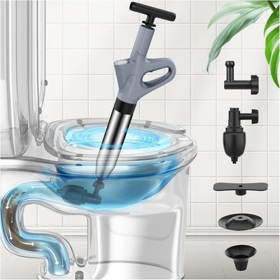 High Pressure Air Drain Blaster with Real-Time Gauge   Ultimate Clog Solution